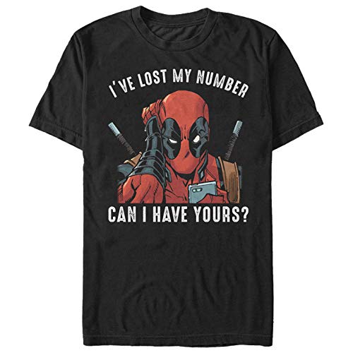 UPC 192715210314 - Men's Marvel Deadpool Lost My Number T-Shirt - Black ...