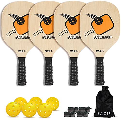 thumbnail image 2 of NIROBI Sports Wood Pickleball Paddles Set – 2 Paddles With 7-Layer Hardwood Core, Edge Guard, 4 Balls & Carry Bag 2 of 11